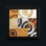 Modern Painting with Circular Patterns Keepsake Box<br><div class="desc">Painted by Norman Wyatt,  Jr. this modern painting features multicolored circular patterns in nine squares. Good for a wall that needs art as well as someone who wants to practice their dart throwing!</div>