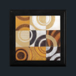 Modern Painting with Circular Patterns Keepsake Box<br><div class="desc">Painted by Norman Wyatt,  Jr. this modern painting features multicolored circular patterns in nine squares. Good for a wall that needs art as well as someone who wants to practice their dart throwing!</div>