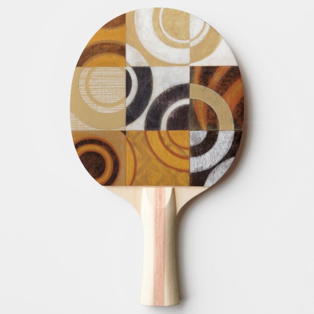 Modern Painting with Circular Patterns Ping-Pong Paddle (Front)