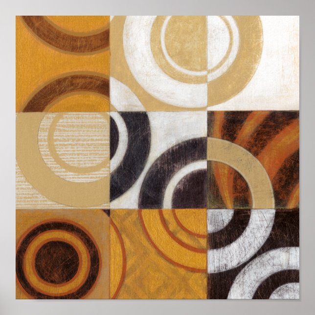 Modern Painting with Circular Patterns Poster (Front)