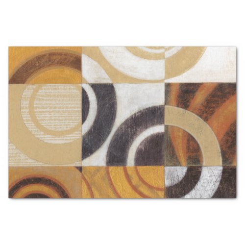 Modern Painting with Circular Patterns Tissue Paper