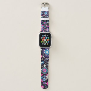 Modern paisley: traditional oriental pattern. apple watch band