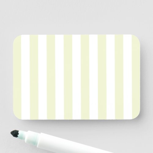 Modern Pale Green and White Striped Blank Name Tag