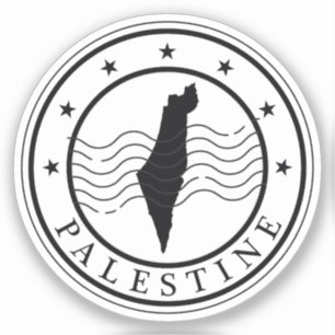 Modern Palestine Stamp  Sticker