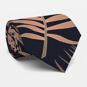 Modern Palm Leaves Tropical Exotic Design Neck Tie
