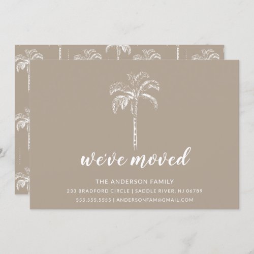 Modern Palm Tree Moving Announcement