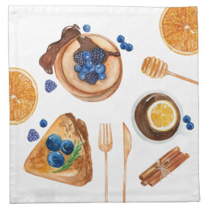 Modern Pancakes Kitchen Beauty Breakfast Cloth Napkin