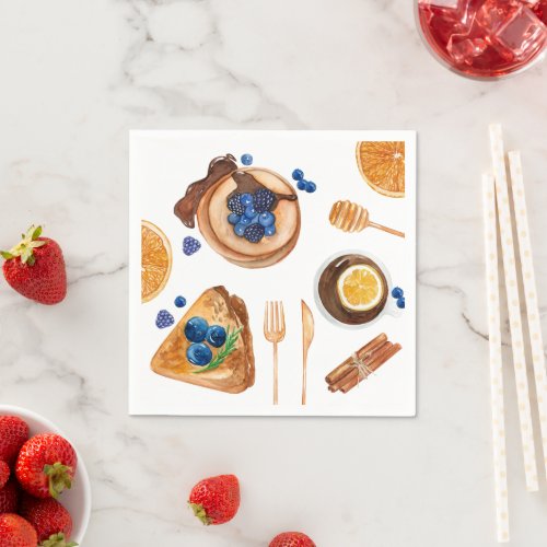 Modern Pancakes Kitchen Beauty Breakfast Napkins