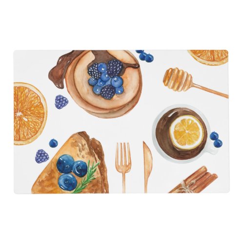 Modern Pancakes Kitchen Beauty Breakfast Placemat