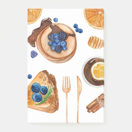 Modern Pancakes Kitchen Beauty Breakfast Post_it Notes