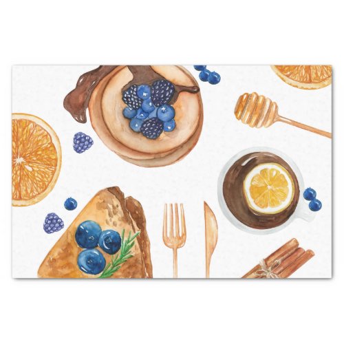 Modern Pancakes Kitchen Beauty Breakfast Tissue Paper