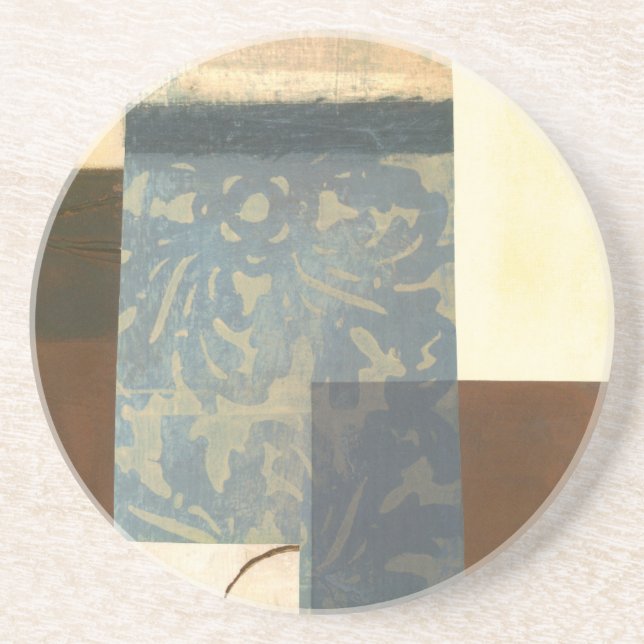 Modern Panel Painting Drink Coaster (Front)