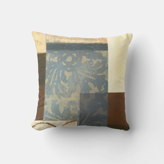 Modern Panel Painting Throw Pillow (Front)