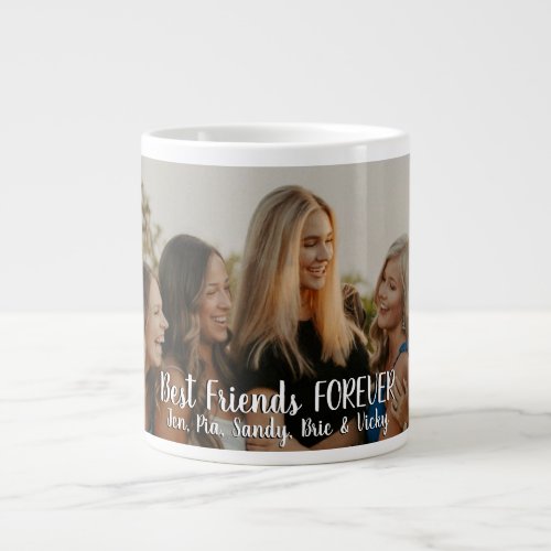 Modern Panoramic Photo Best Friends Forever Giant Coffee Mug