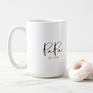 Modern Papa Mug with children's Names