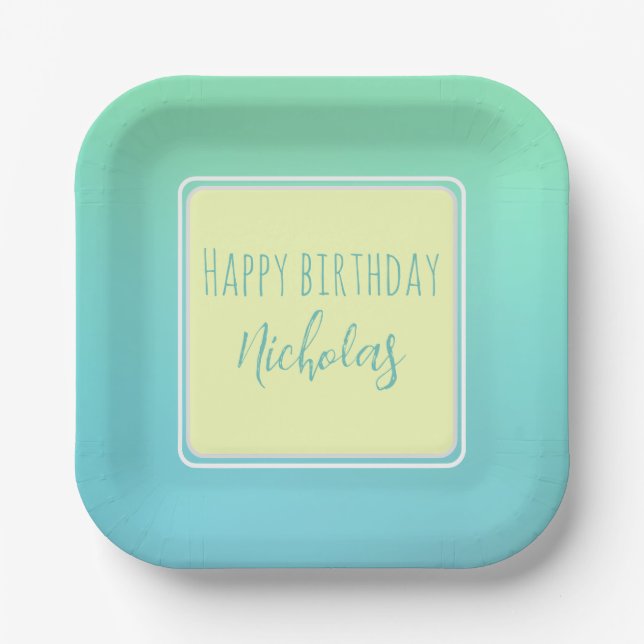 Modern Paper Plate (Front)