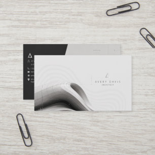 Modern Parametric Futurist Architect Business Card