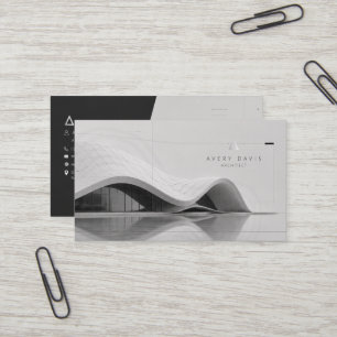 Modern Parametric Futurist Architect Business Card