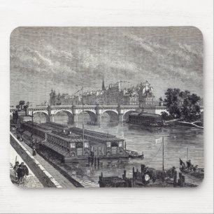 Modern Paris: The Pont Neuf, 1845 Mouse Pad