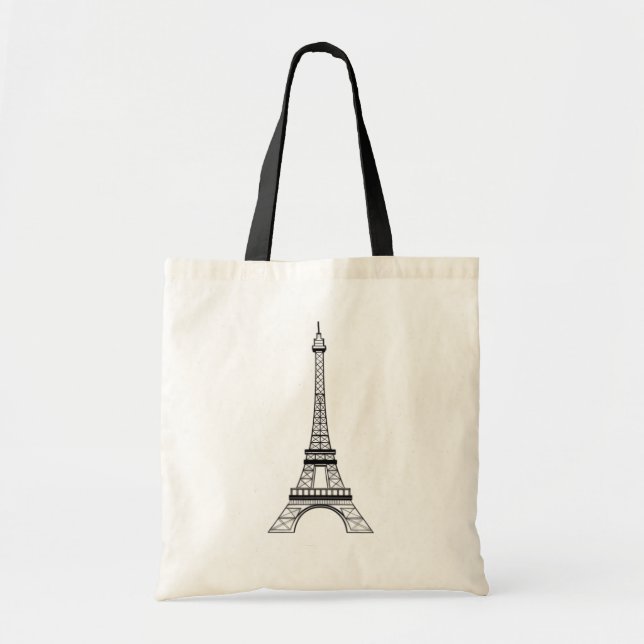 Modern Parisian Eiffel Tower Paris French  Tote Bag