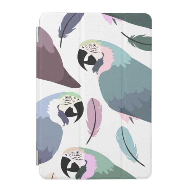 Modern Parrots Tropical Pattern  iPad Mini Cover (Front)