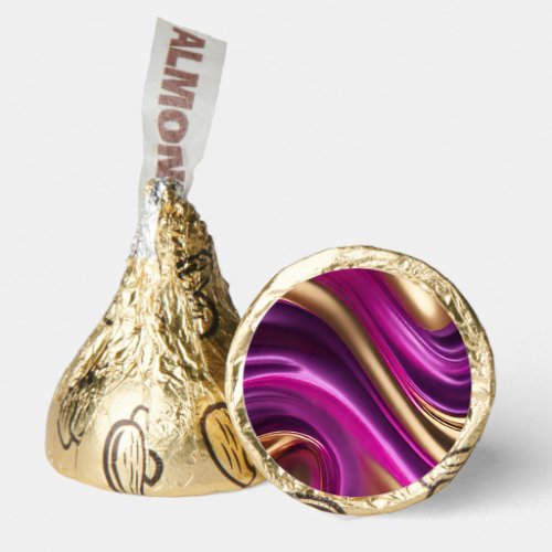 Modern  Party Favors_Purple Fuchsia and Gold Hersheys Kisses