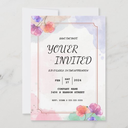 Modern Party or Event Invitation 