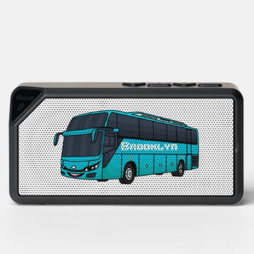 Modern passenger bus cartoon illustration bluetooth speaker