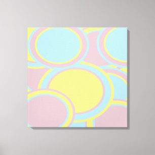 Modern Pastel Abstract Painting Canvas Print