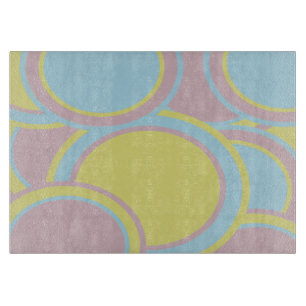 Modern Pastel Abstract Painting Cutting Board