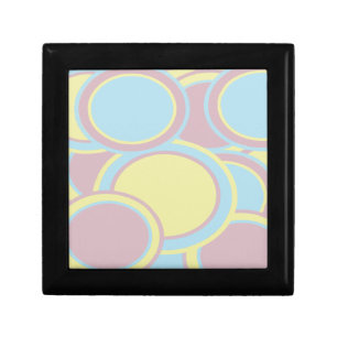 Modern Pastel Abstract Painting Keepsake Box