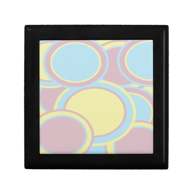 Modern Pastel Abstract Painting Keepsake Box (Front)