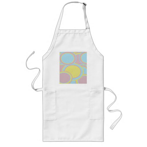 Modern Pastel Abstract Painting Long Apron