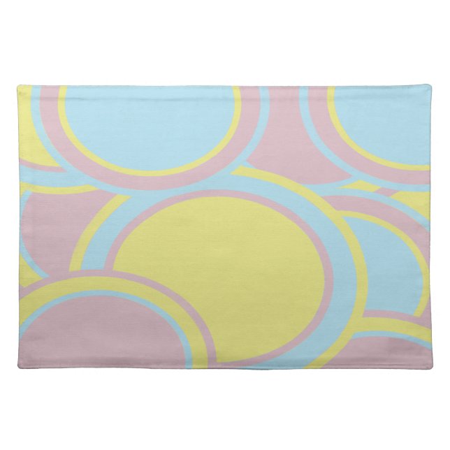 Modern Pastel Abstract Painting Placemat (Front)