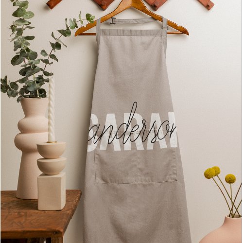 Modern Pastel Beauty Personalized You Name Apron