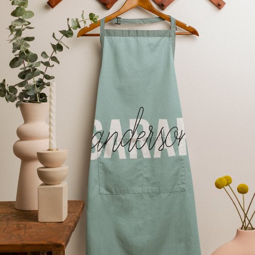 Modern Pastel Beauty Personalized You Name Apron