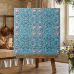 Modern Pastel Blue and Pink Floral Damask Ceramic Tile<br><div class="desc">Elevate your home decor with this beautiful ceramic tile featuring a modern, 3D-effect floral damask pattern. Designed in a soothing palette of pastel blue and soft pink, this elegant scroll work design is perfect for adding a touch of sophisticated charm to your space. Whether you are designing a unique kitchen...</div>