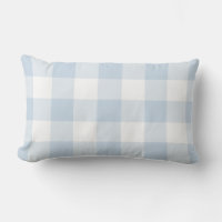Modern Pastel Blue Gingham Pattern Check