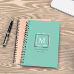 Modern Pastel Blue Monogram Personalized Planner<br><div class="desc">Personalized planner featuring a beautiful pastel color palette with a personalized monogram and design in a geometrical manner. This design comes on different background color options which you can find in a ''Pastel Modern Monogram Business'' collection in our store.</div>