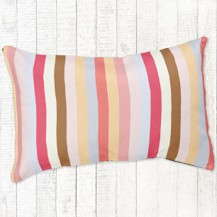Modern Pastel Candy Stripe Pet Bed