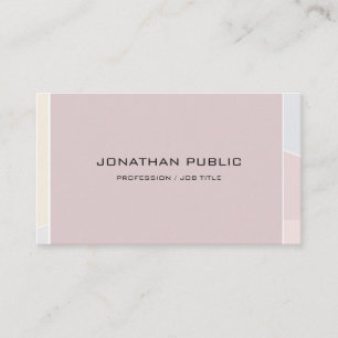 Modern Pastel Colors Professional Simple Template Business Card