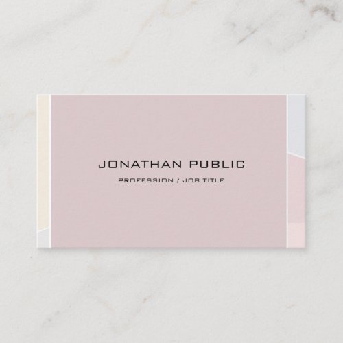 Modern Pastel Colors Professional Simple Template Business Card