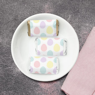 Modern Pastel Egg Pattern Happy Easter Hershey's Miniatures