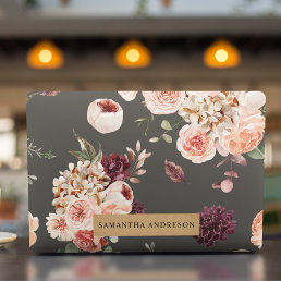Modern Pastel Flowers &amp; Kraft Personalized Gift HP Laptop Skin