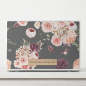 Modern Pastel Flowers & Kraft Personalized Gift HP Laptop Skin (Front)