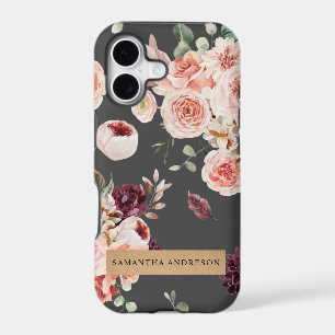 Modern Pastel Flowers & Kraft Personalized Gift iPhone 17 Case