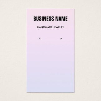 Modern pastel gradient etsy earring display card