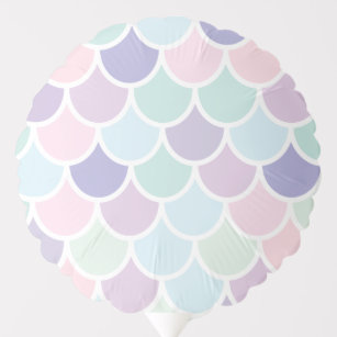 Modern Pastel Lovely Mermaid Pattern Balloon