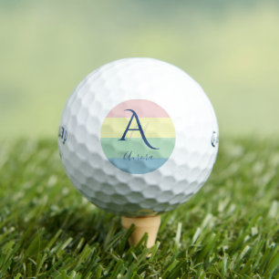 Modern Pastel Minimalist Custom Golf Balls