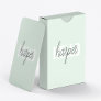Modern Pastel Mint Hello And You Name Playing Cards